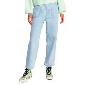 RVCA SCRUNCHIE DENIM PANTS Light Wash small